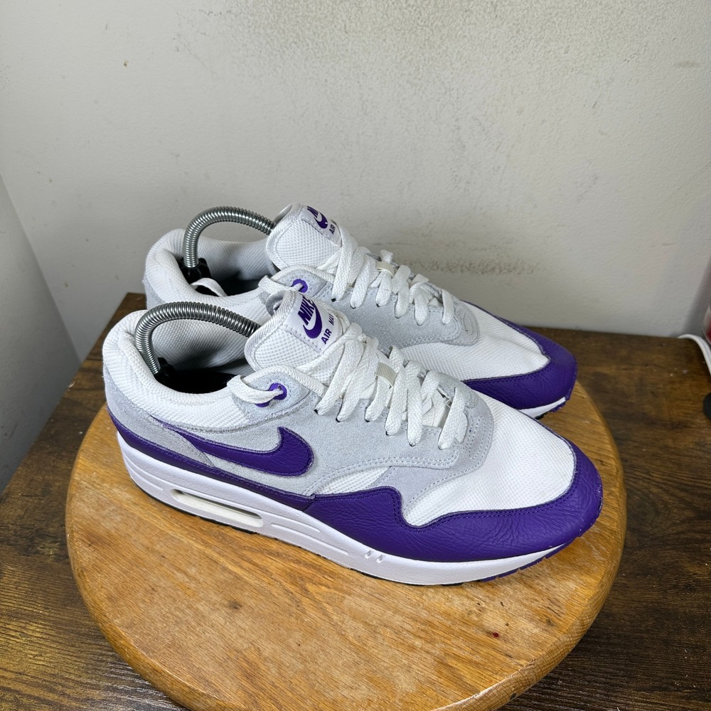 Nike Air Max 1 Field Purple White Grey DZ4549-101 Mens 10.5 Low Top Sneakers